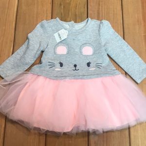 Gymboree mouse tutu sweatshirt dress